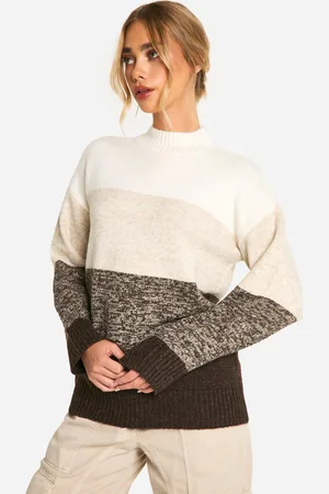 Boohoo Jersey Largo De Punto Suave Con Rayas En Degradado
