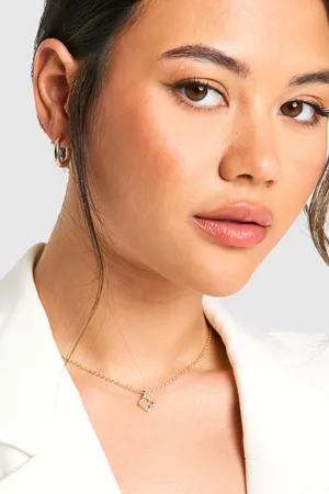 Boohoo Collar Con Trébol De Incrustaciones