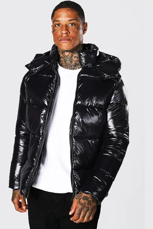 Boohoo Chaqueta Acolchada Con Paneles De Brillo Intenso