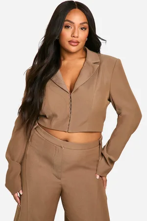 Boohoo Americana Plus Entallada Estilo Corsé