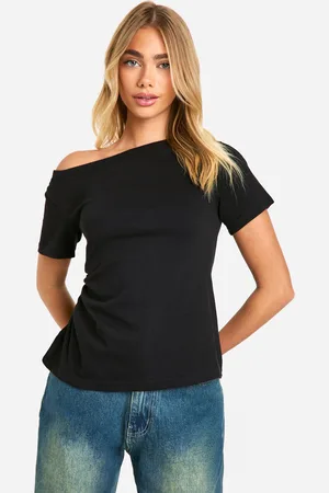 Boohoo Top Asimétrico Con Un Hombro Descubierto
