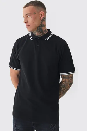 Boohoo Polo Tall De Piqué Ajustado Con Ribete