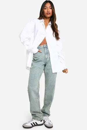 Boohoo Vaqueros Básicos De Tiro Alto Y Pernera Recta