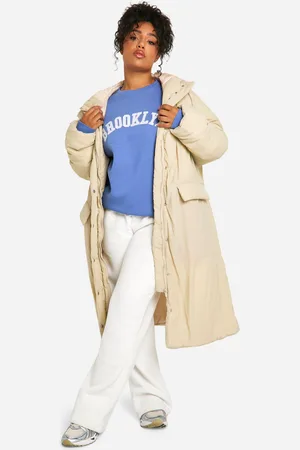 Boohoo Parka Plus Maxi Acolchada