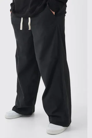 Boohoo Pantalón Plus Holgado Con Cintura Elástica Y Cordón Elástico En Contraste