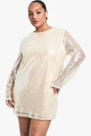 Boohoo Vestido Recto Plus De Lentejuelas