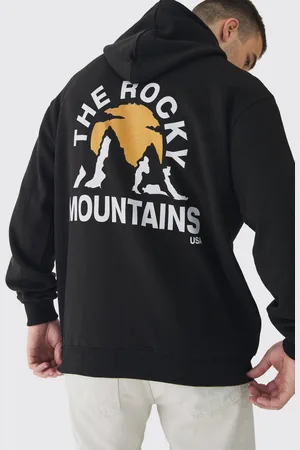Boohoo Sudadera Tall Oversize Con Capucha Y Estampado Gráfico De Montañas