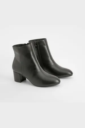 Boohoo Botines Básicos Con Tacón Grueso