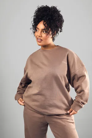 Boohoo Sudadera Plus Oversize Con Bordado Dsgn Studio