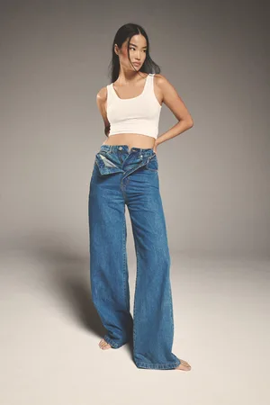 Boohoo Vaqueros Básicos De Pernera Ancha Y Tiro Alto