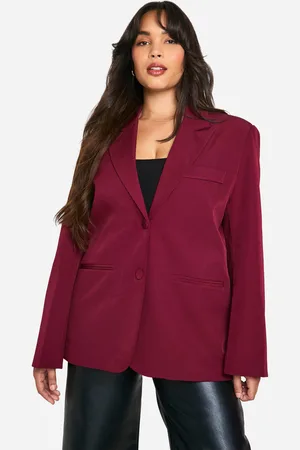Boohoo Americana Plus Oversize Con Botonadura