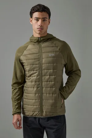 Boohoo Sudadera Man Active Acolchada Con Capucha Y Cremallera