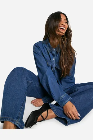 Boohoo Vaqueros Básicos De Pernera Ancha Y Tiro Alto