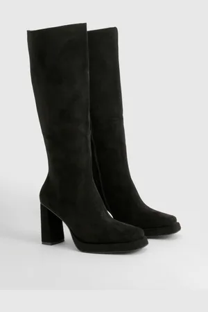 Boohoo Botas De Caña Alta Con Plataforma Y Tacón Grueso
