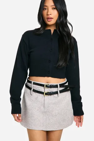 Boohoo Minifalda Petite Efecto Lana