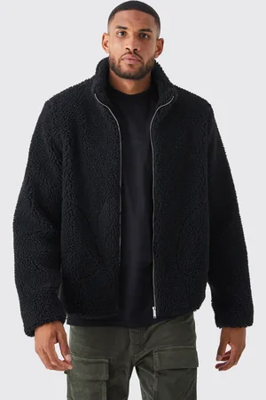 Boohoo Chaqueta Tall De Borreguito Con Cuello Alto