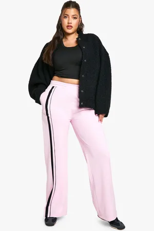 Boohoo Pantalón Deportivo Plus De Tejido Por Urdimbre Con Línea Lateral