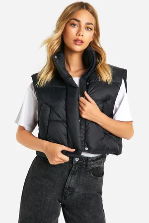 Boohoo Chaleco Acolchado Crop