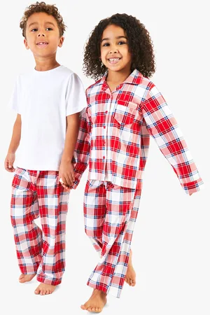 Boohoo Pijama Familiar De Cuadros Con Botones