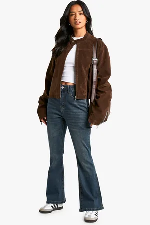 Boohoo Vaqueros Petite De Campana Y Tiro Alto De 76Cm