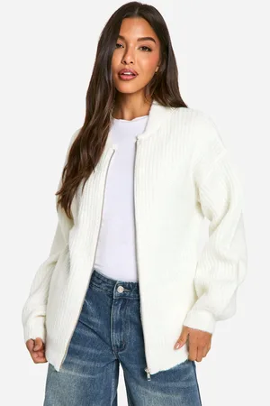 Boohoo Chaqueta Bomber Oversize De Punto Con Cremallera