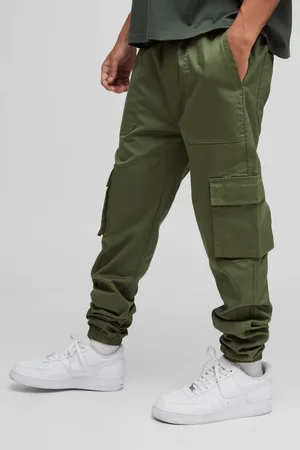Boohoo Pantalón Cargo Pitillo Con Cintura Elástica Y Botamanga