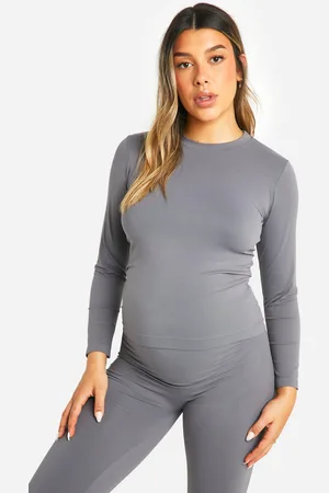 Boohoo Top Premamá Básico De Manga Larga Suave