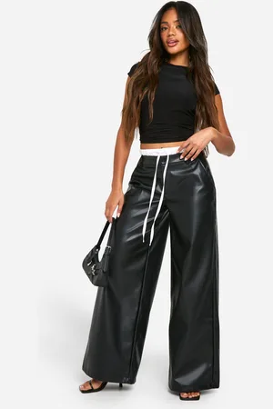 Boohoo Pantalón Bóxer De Raso Con Pernera Ancha Y Cintura Elástica