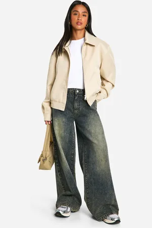 Boohoo Vaqueros Petite De Pernera Ancha