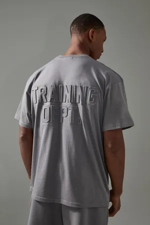 Boohoo Camiseta Oversize Man Acitve Training Dept En Relieve