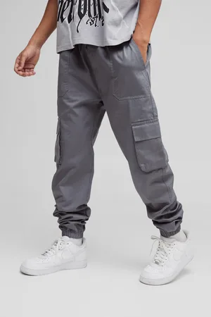 Boohoo Pantalón Cargo Pitillo Con Cintura Elástica Y Botamanga