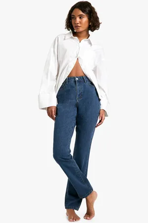Boohoo Vaqueros Tall Mom Básicos De Tiro Alto