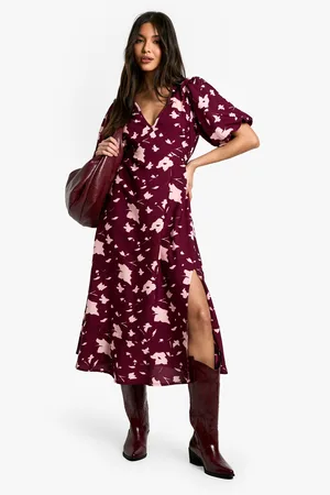 Boohoo Vestido Midaxi Con Estampado De Flores