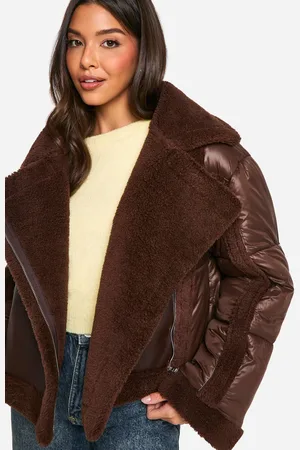 Boohoo Chaqueta De Aviador Acolchada Con Paneles