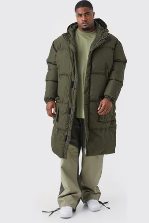 Boohoo Chaqueta Plus Acolchada Larga Con Capucha Y 4 Bolsillos