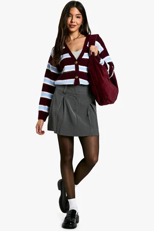 Boohoo Minifalda Plisada Lisa