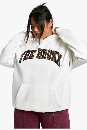 Boohoo Sudadera Plus Oversize Con Capucha Y Estampado De Leopardo Bronx
