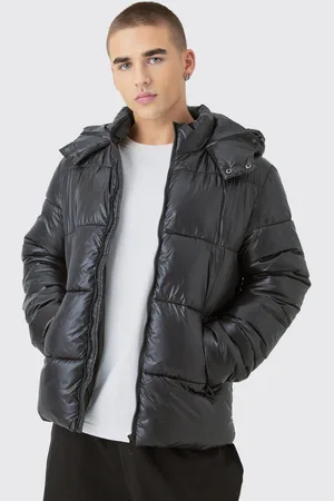 Boohoo Chaqueta Acolchada Con Paneles De Brillo Intenso