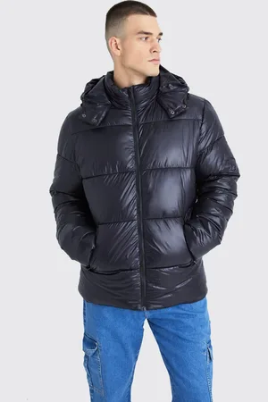 Boohoo Chaqueta Tall Acolchada Con Panel Y Brillo Intenso
