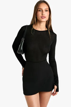 Boohoo Minifalda Cruzada De Tela