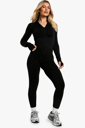 Boohoo Leggings Premium Fruncidos Sin Costuras Moldeadores De Trasero