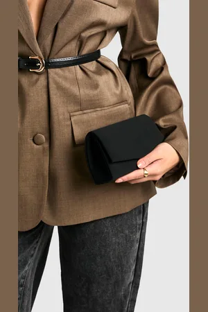 Boohoo Bolso De Mano Estructurado De Ante Sintético Con Cadena