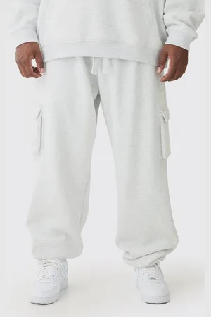 Boohoo Pantalón Deportivo Plus Oversize Cargo Jaspeado