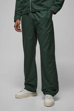 Boohoo Pantalón Holgado De Nailon Con Cintura Elástica Y Panel