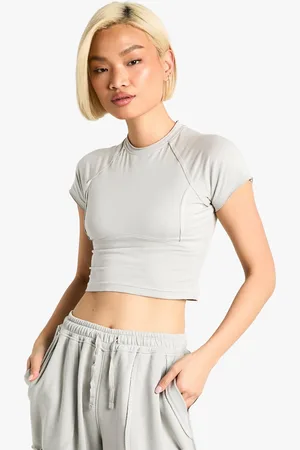 Boohoo Camiseta Para Bebé Con Lavado De Aceite Y Detalle De Costuras