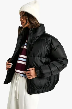 Boohoo Chaqueta Acolchada Con Cuello Alto