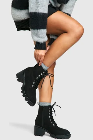 Boohoo Botas Chelsea Gruesas Con Plataforma Y Detalle Elástico