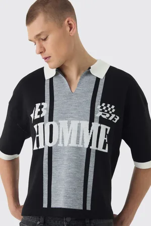 Boohoo Polo Oversize Recto De Punto Con Estampado De Fútbol