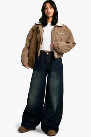 Boohoo Vaqueros Petite De Pernera Ancha