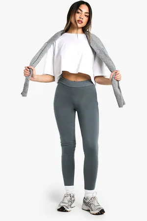 Boohoo Leggings De Tela Jersey Y Tela Doble